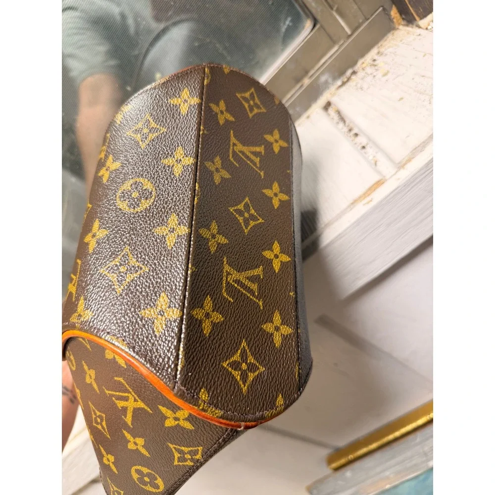 Louis Vuitton Monogram Ellipse PM Handbag Brown M51127 Vintage Made in France